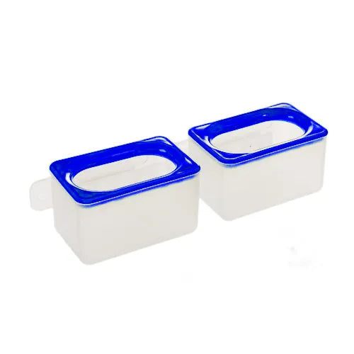 Eurital 1 Stück Zellnapf mit Leiste, doppelt (Blau) (A19) - Animals & Pet Supplies > Pet Supplies > Bird Supplies > Bird Cage Accessories > Bird Cage Food & Water Dishes > Combined Bird Cage Food & Water Dishes