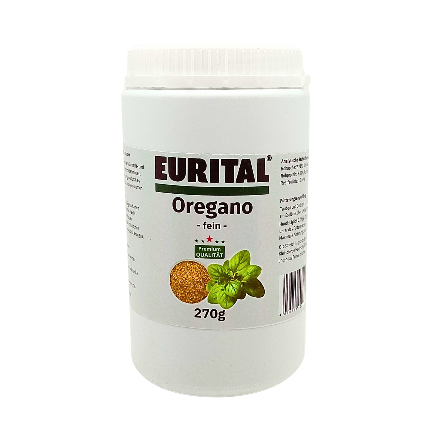 Eurital Ground Oregano 300g - natural feed for horses, poultry and pigeons