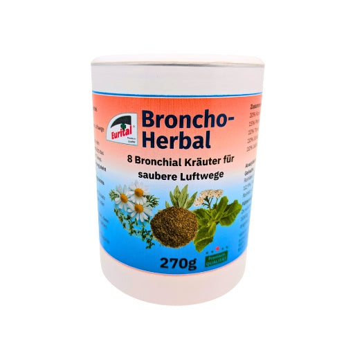 Eurital Bronchoherbal 270 g – Dose mit orange-blauem Etikett und Kräutermotiv