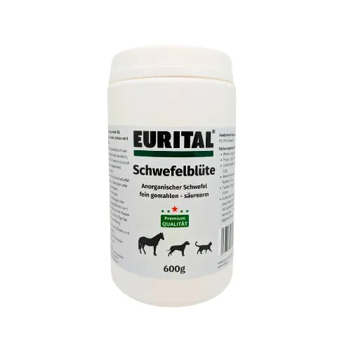 Eurital Eurital Schwefelblüte 600g für Pferde, Hunde, Katzen, Vögel - Animals & Pet Supplies > Pet Supplies > Bird Supplies