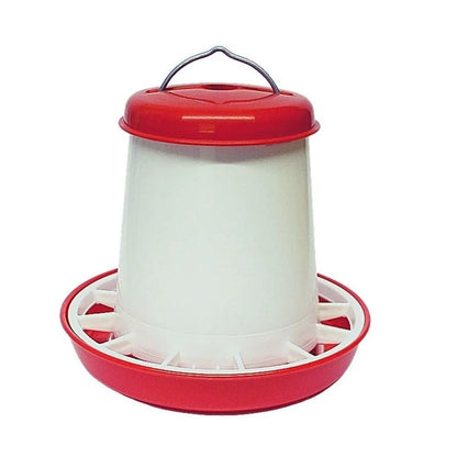 Eurital Futterautomat rot-weiß 10kg (C29) - Animals & Pet Supplies > Pet Supplies > Bird Supplies > Bird Cage Accessories > Bird Cage Food & Water Dishes