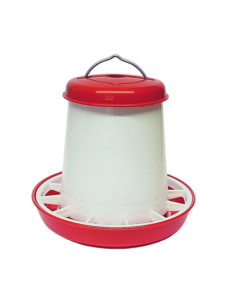 Eurital Futterautomat rot-weiß 10kg (C29) - Animals & Pet Supplies > Pet Supplies > Bird Supplies > Bird Cage Accessories > Bird Cage Food & Water Dishes