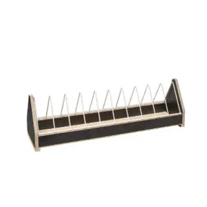 Eurital feeding trough with feed barrier - Premium 100cm wide (G40) - Business & Industrial > Agriculture > Animal Husbandry > Livestock Feeders & Waterers > Livestock Feeders