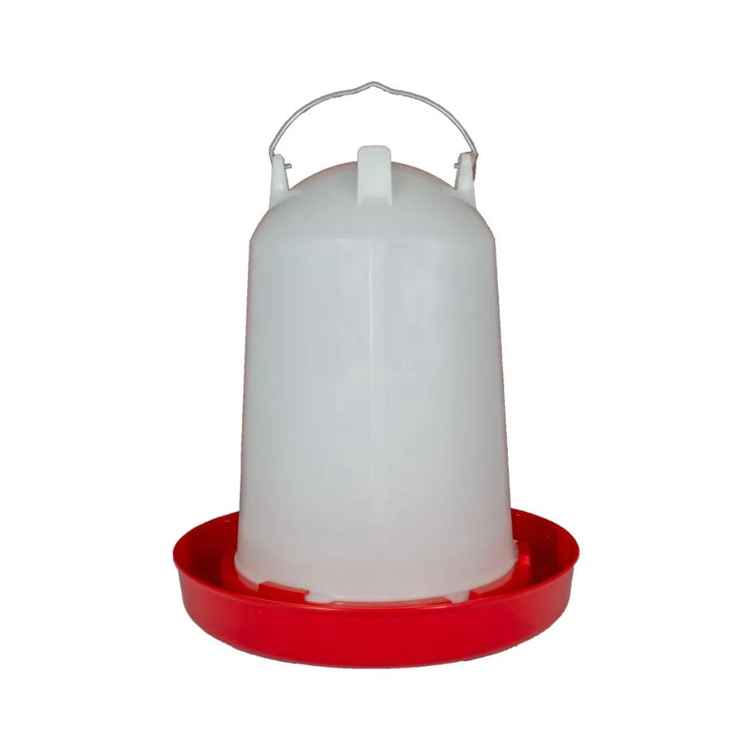 Eurital Geflügeltränke weiß-rot 12l (C10) - Business & Industrial > Agriculture > Animal Husbandry > Livestock Feeders & Waterers > Livestock Waterers