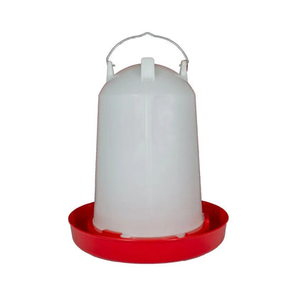 Eurital Geflügeltränke weiß-rot 12l (C10) - Business & Industrial > Agriculture > Animal Husbandry > Livestock Feeders & Waterers > Livestock Waterers