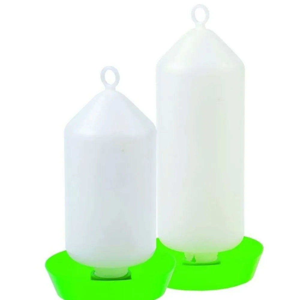Eurital Geflügeltränke mit Drehverschluss weiß-grün 1l (C01) - Business & Industrial > Agriculture > Animal Husbandry > Livestock Feeders & Waterers > Livestock Waterers