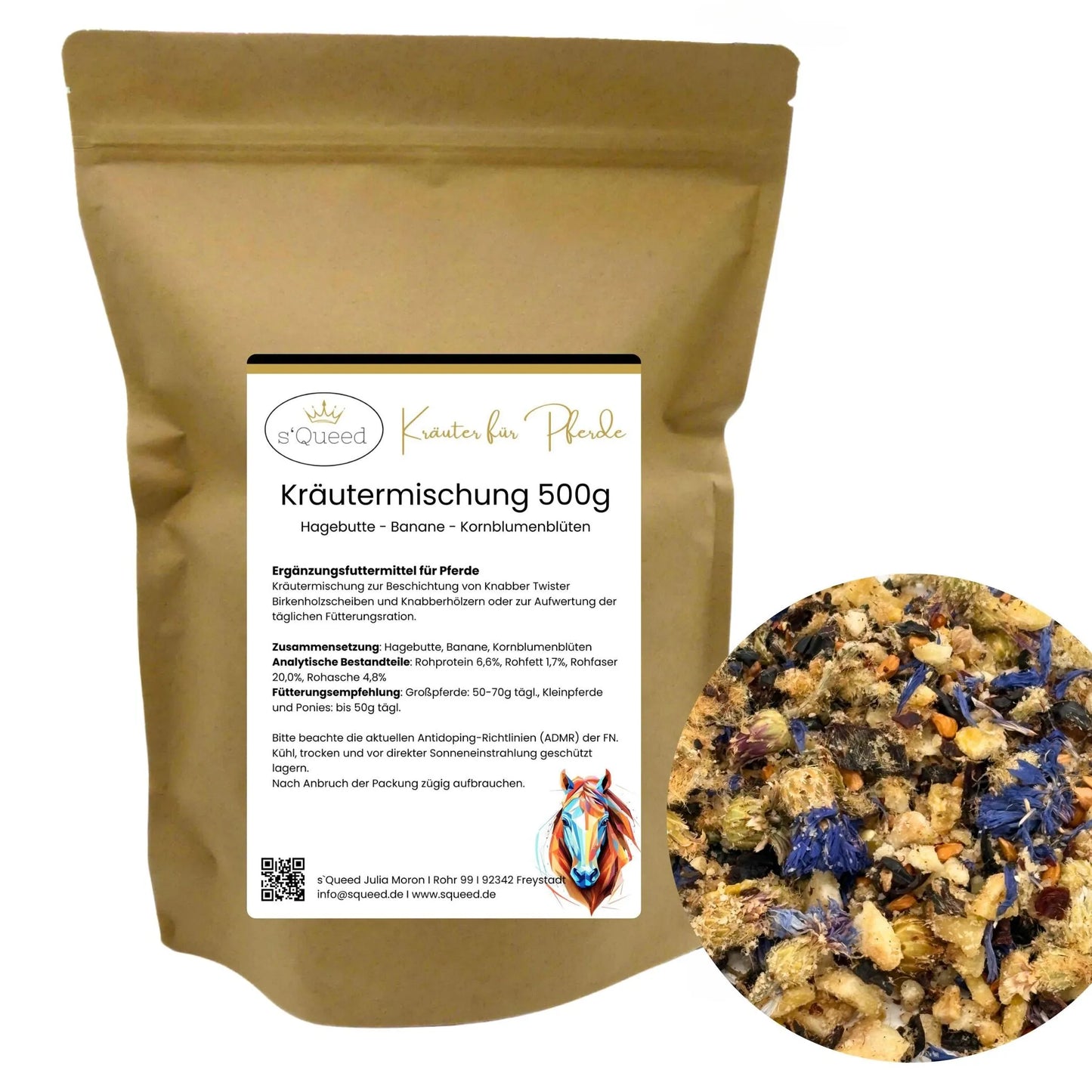 Kräutermischung 500g zur DIY Beschichtung von Knabber Twister Scheiben und Birkenhölzern