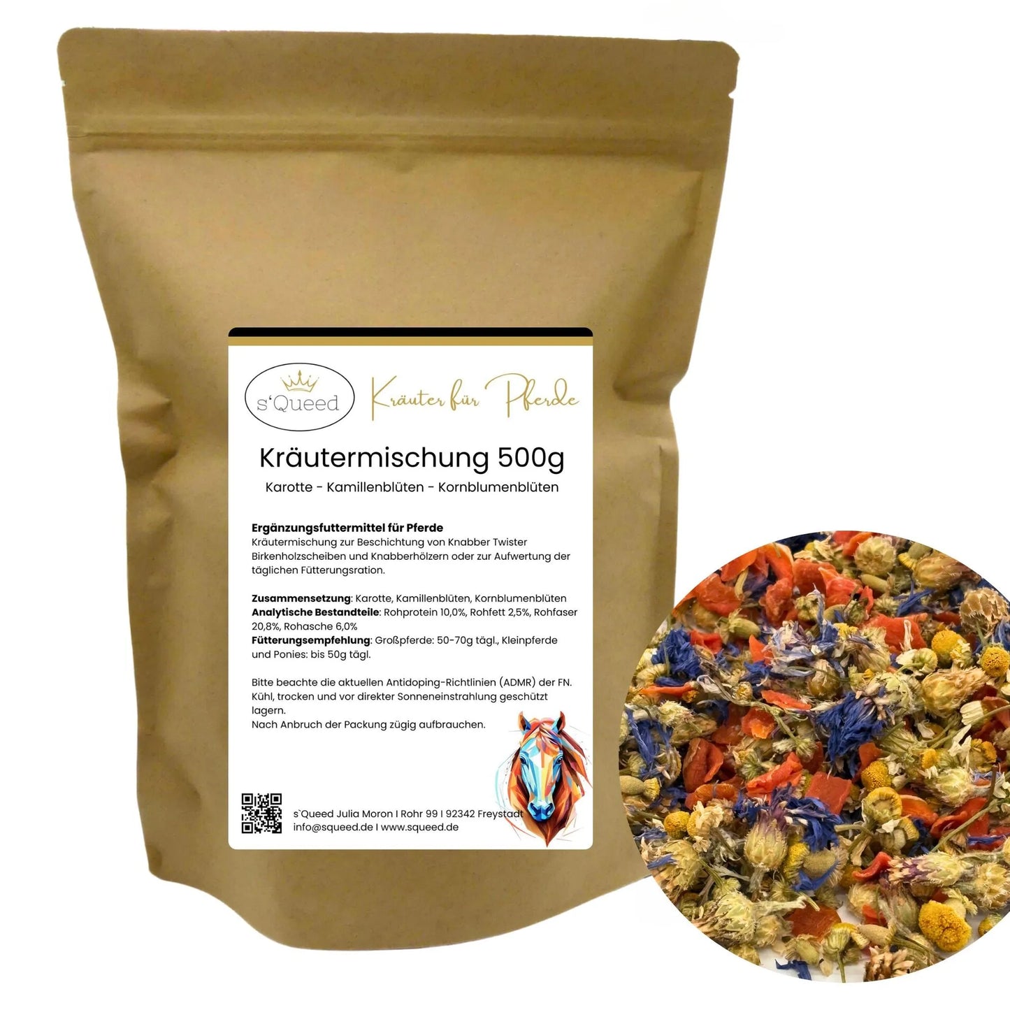 Kräutermischung 500g zur DIY Beschichtung von Knabber Twister Scheiben und Birkenhölzern