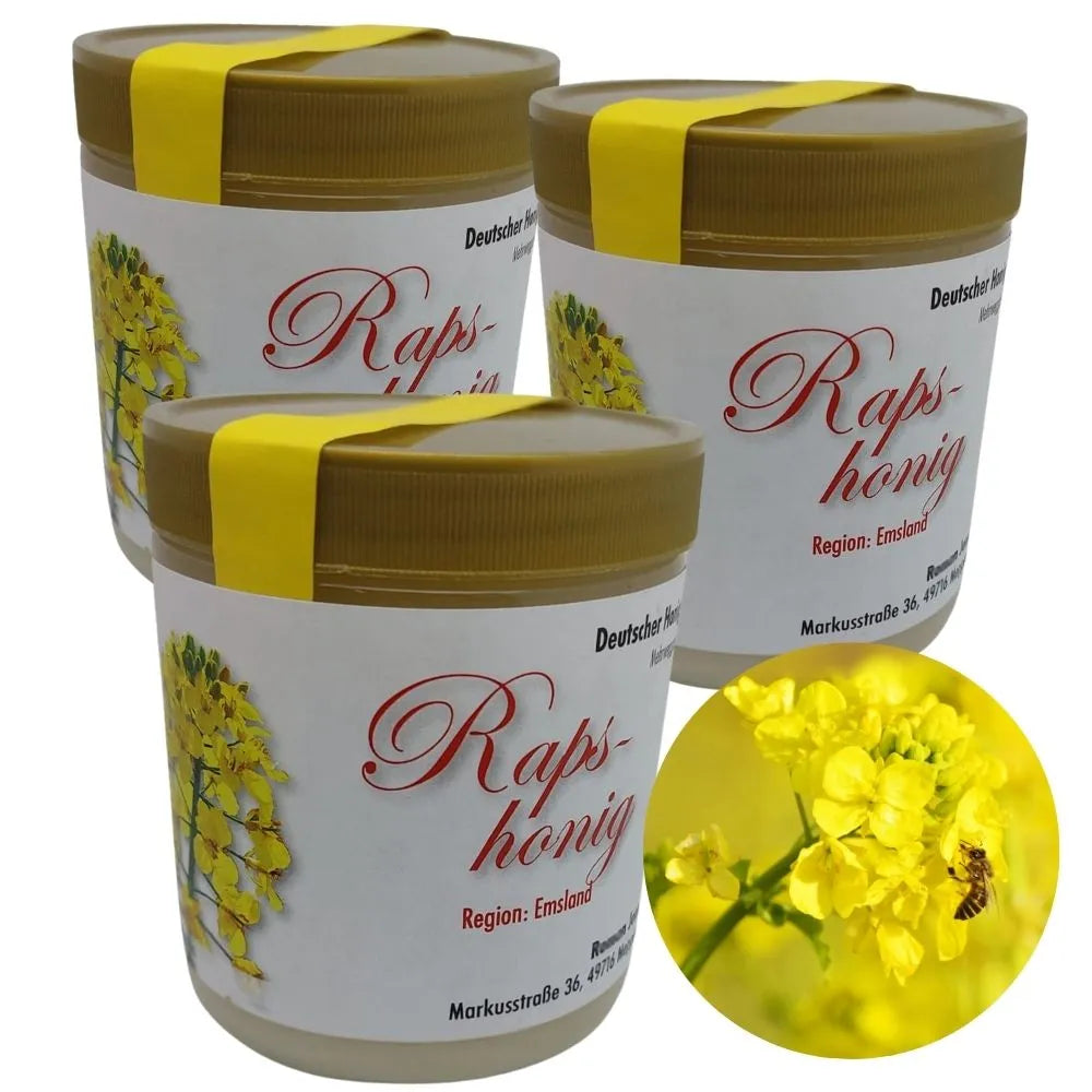 Eurital Eurital Rapshonig Emsland Set 3x500g Deutscher Honig - Food, Beverages & Tobacco > Food Items > Condiments & Sauces > Honey