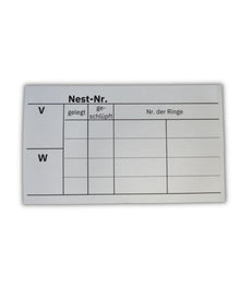 Nistkarte und Kartenhalter 1 Set