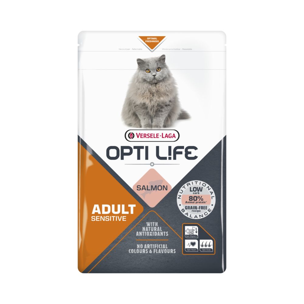 Versele-Laga Opti Life Cat Adult Sensitive Lachs Katzenfutter 1 kg