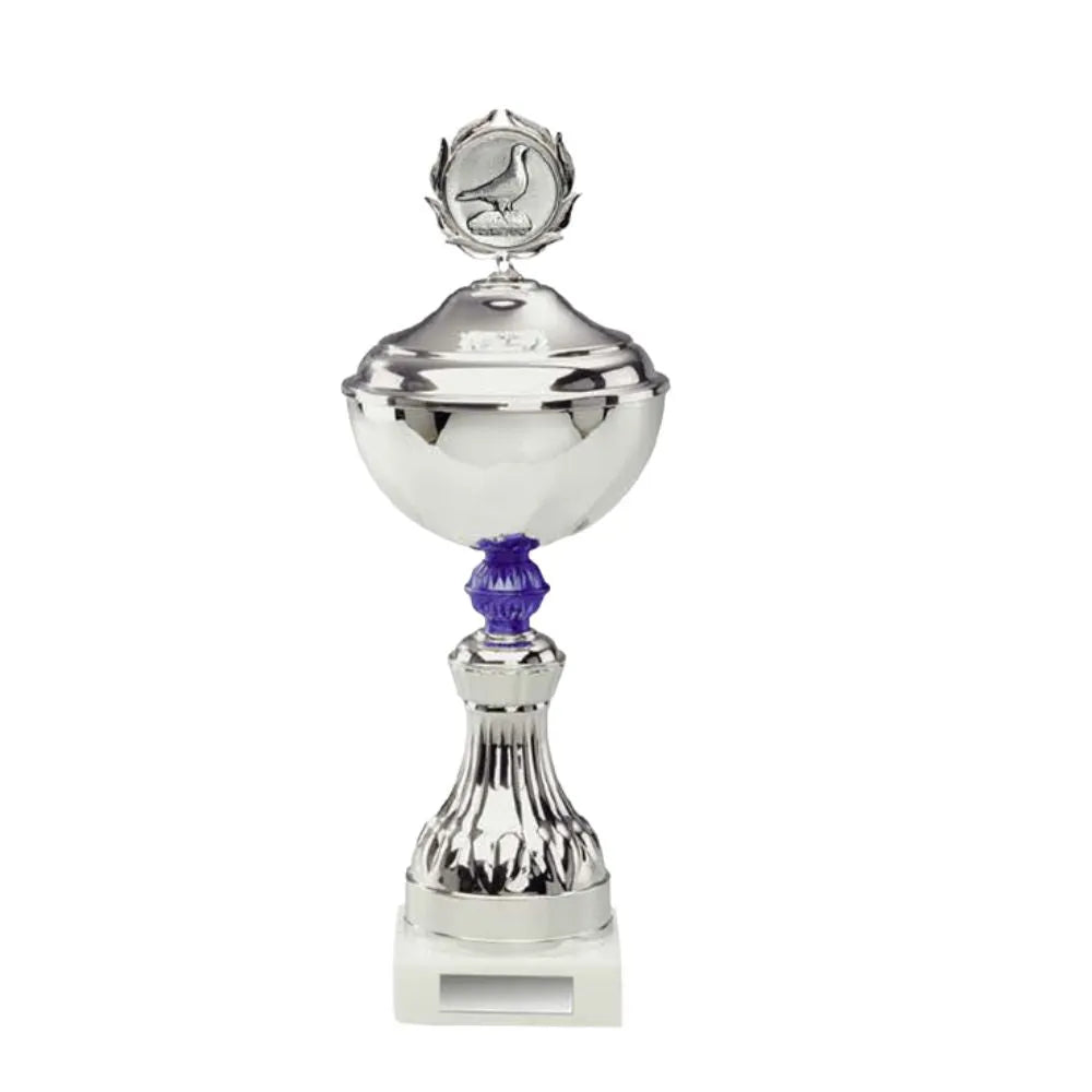 Eurital Eurital Pokal 3827N Silber Blau Taubenemblem 29,5 Cm - Arts & Entertainment > Party & Celebration > Trophies & Awards > Trophies