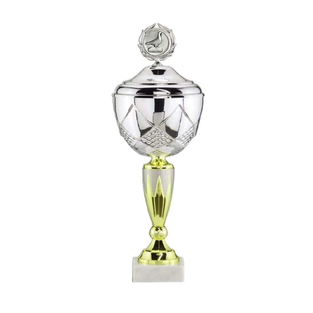 Eurital Eurital Pokal 5618N Silber Gold 31,5 cm Taubenemblem - Arts & Entertainment > Party & Celebration > Trophies & Awards > Trophies