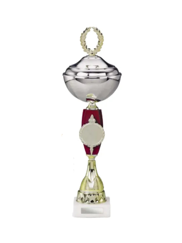 Eurital Eurital Pokal 2259N 34 cm Gold Rot Silber Taubenmotiv - Arts & Entertainment > Party & Celebration > Trophies & Awards > Trophies