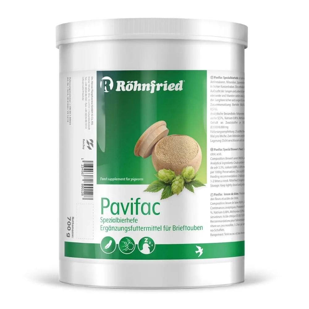 Röhnfried Röhnfried Pavifac Bierhefe 700g - Animals & Pet Supplies > Pet Supplies > Pet Vitamins & Supplements Ergänzungsfuttermittel
