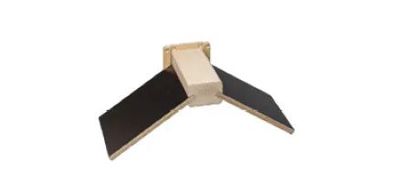 Eurital Sitzbrettchen aus Holz mit wasserfesten schwarzen Sperrholz-Flügeln - Animals & Pet Supplies > Pet Supplies > Bird Supplies > Bird Ladders & Perches