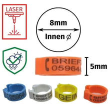 Phone clip rings (5mm), pack of 50 pcs.