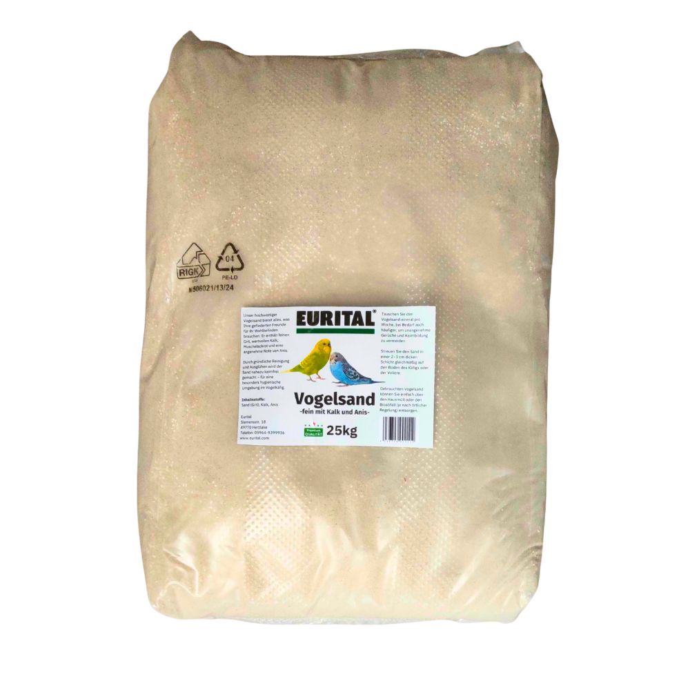 Eurital Vogelsand mit Kalk & Anis