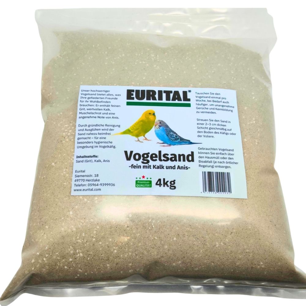 Eurital Vogelsand mit Kalk & Anis