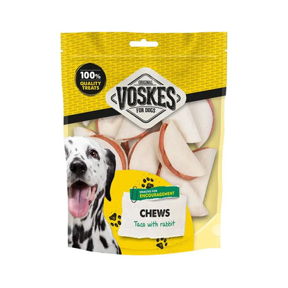 Voskes Voskes Chews Taco mit Rinderhaut und Kaninchen 400g - Animals & Pet Supplies > Pet Supplies > Dog Supplies > Dog Treats