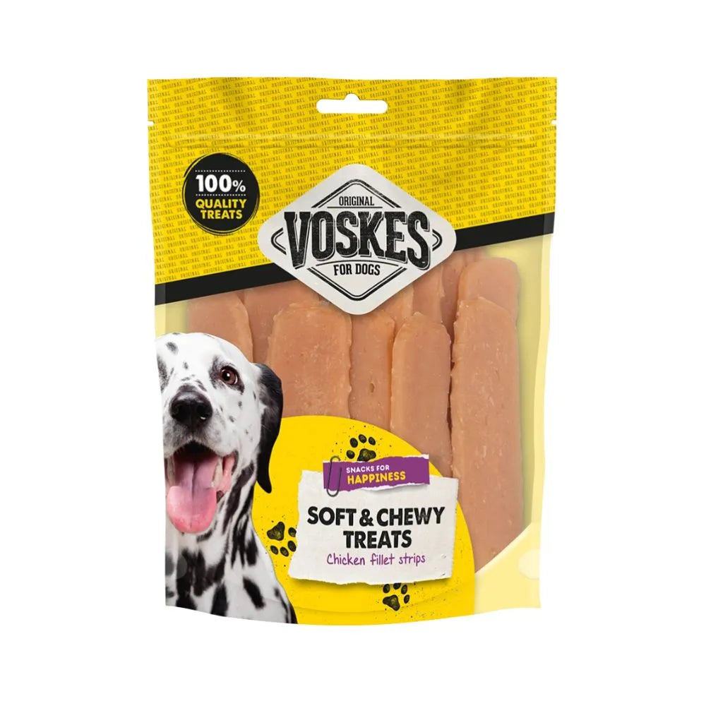 Voskes Voskes Soft Chewy Treats Hühnerbruststreifen 400g - Animals & Pet Supplies > Pet Supplies > Dog Supplies > Dog Treats