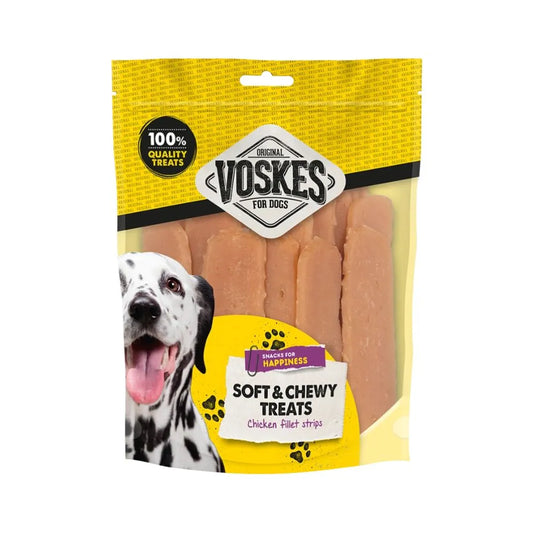Voskes Voskes Soft Chewy Treats Chicken Breast Strips 400g - Animals & Pet Supplies > Pet Supplies > Dog Supplies > Dog Treats