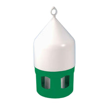 Natural Kunststoff Tränke 5 Liter mit Tragering und Bajonettverschluss (Grün/Weiß)