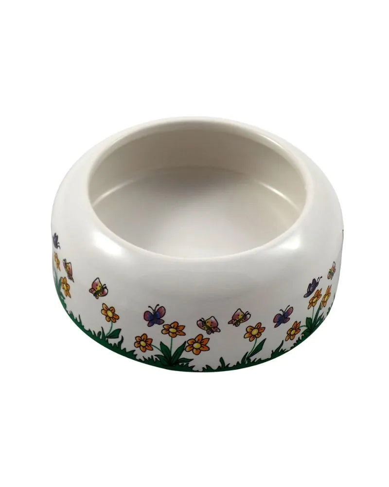 Eurital Zellennapf aus Ton mit Schmetterlingen 180ml - Animals & Pet Supplies > Pet Supplies > Small Animal Supplies > Small Animal Habitat Accessories